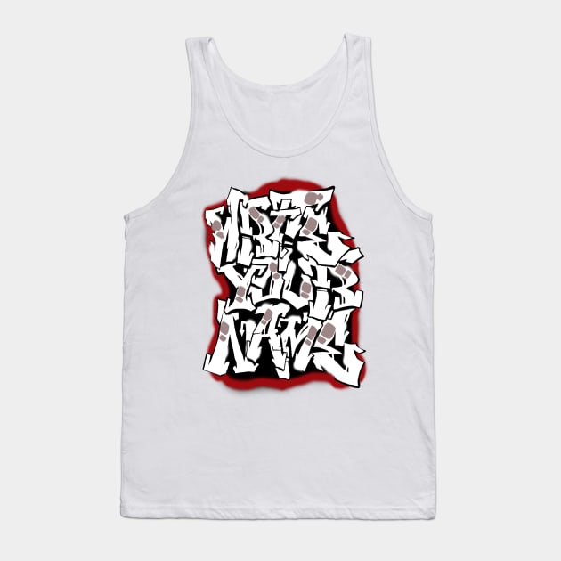 write your name graffiti Tank Top by corekt